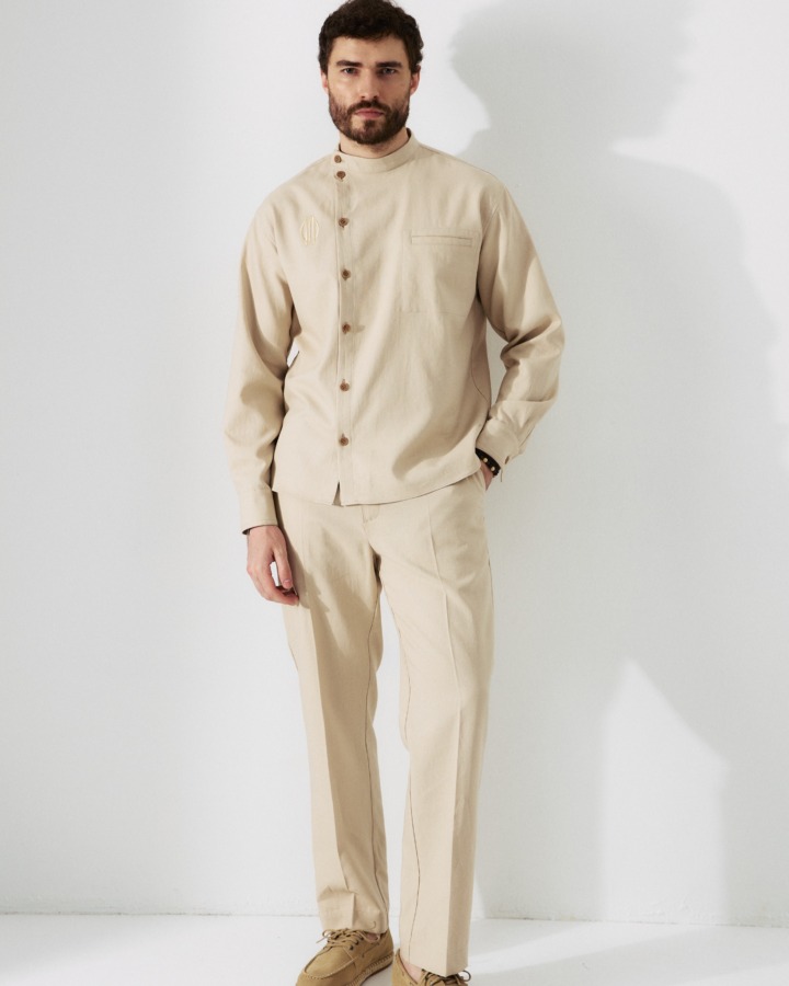 Sand Linen Trousers