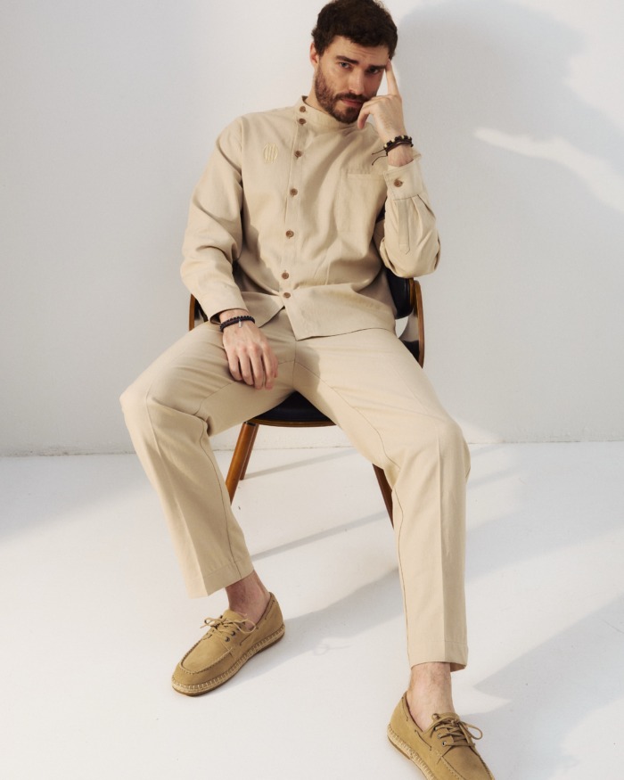 Sand Linen Trousers