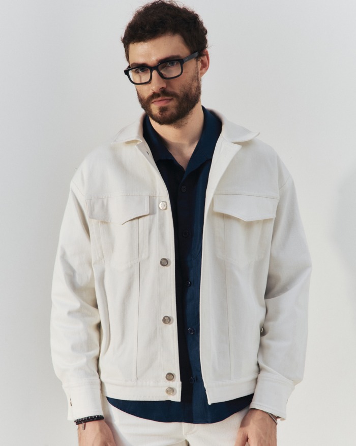 Ecru Denim Jacket