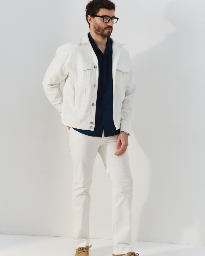 Ecru Denim Jacket